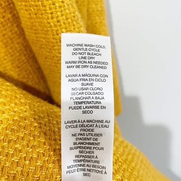 CHICO’S Modern Textured Topper Jacket Long Sleeve Yellow Gold Size 0 US 4 Small - Picture 11 of 12